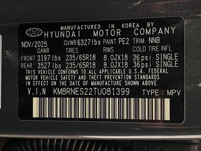 2026 Hyundai PALISADE SEL Premium AWD