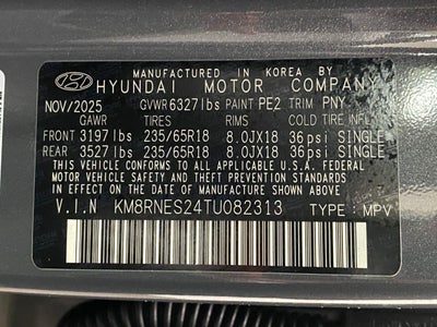 2026 Hyundai PALISADE SEL Premium AWD