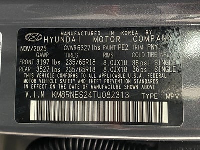 2026 Hyundai PALISADE SEL Premium AWD