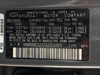 2026 Hyundai PALISADE SEL Premium AWD