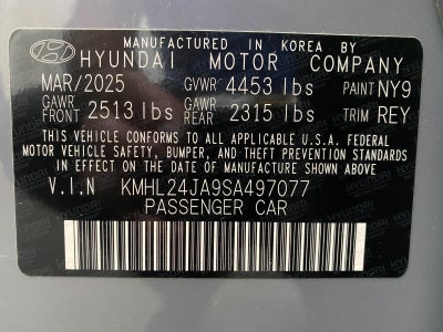 2025 Hyundai SONATA SE FWD
