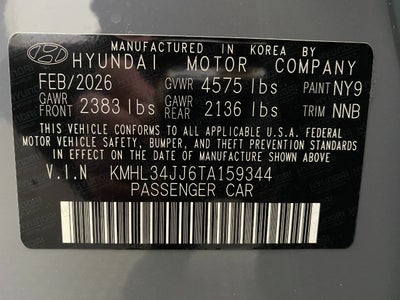 2026 Hyundai SONATA HYBRID SEL