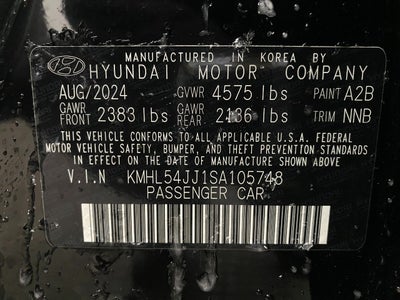 2025 Hyundai SONATA HYBRID Limited FWD