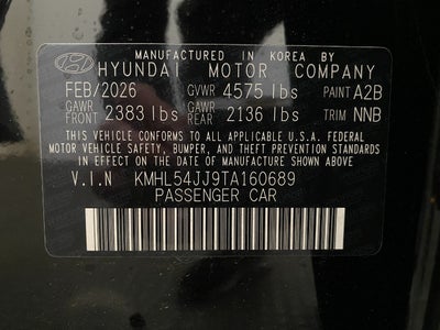 2026 Hyundai SONATA HYBRID Limited