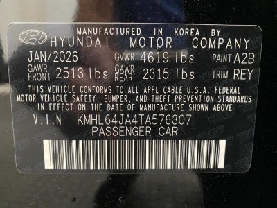 2026 Hyundai SONATA SEL Sport