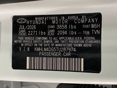 2026 Hyundai ELANTRA SEL Sport Plus