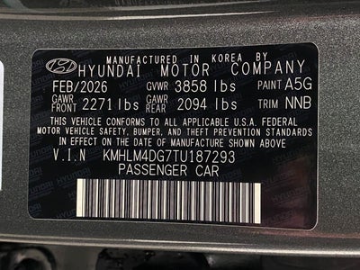 2026 Hyundai ELANTRA SEL Sport