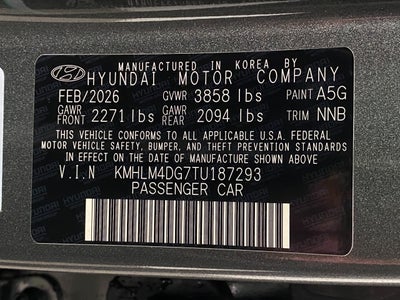 2026 Hyundai ELANTRA SEL Sport