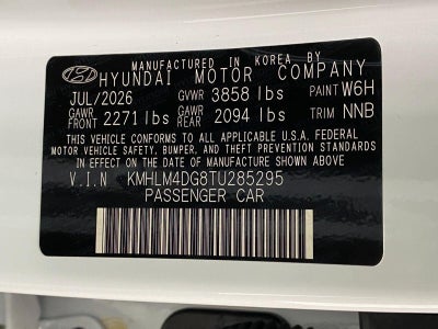 2026 Hyundai ELANTRA SEL Sport Plus