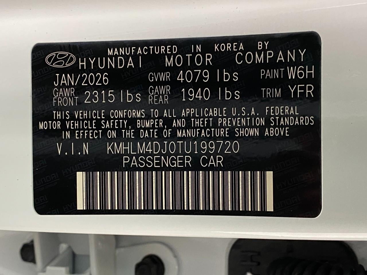 2026 Hyundai ELANTRA HYBRID SEL Sport