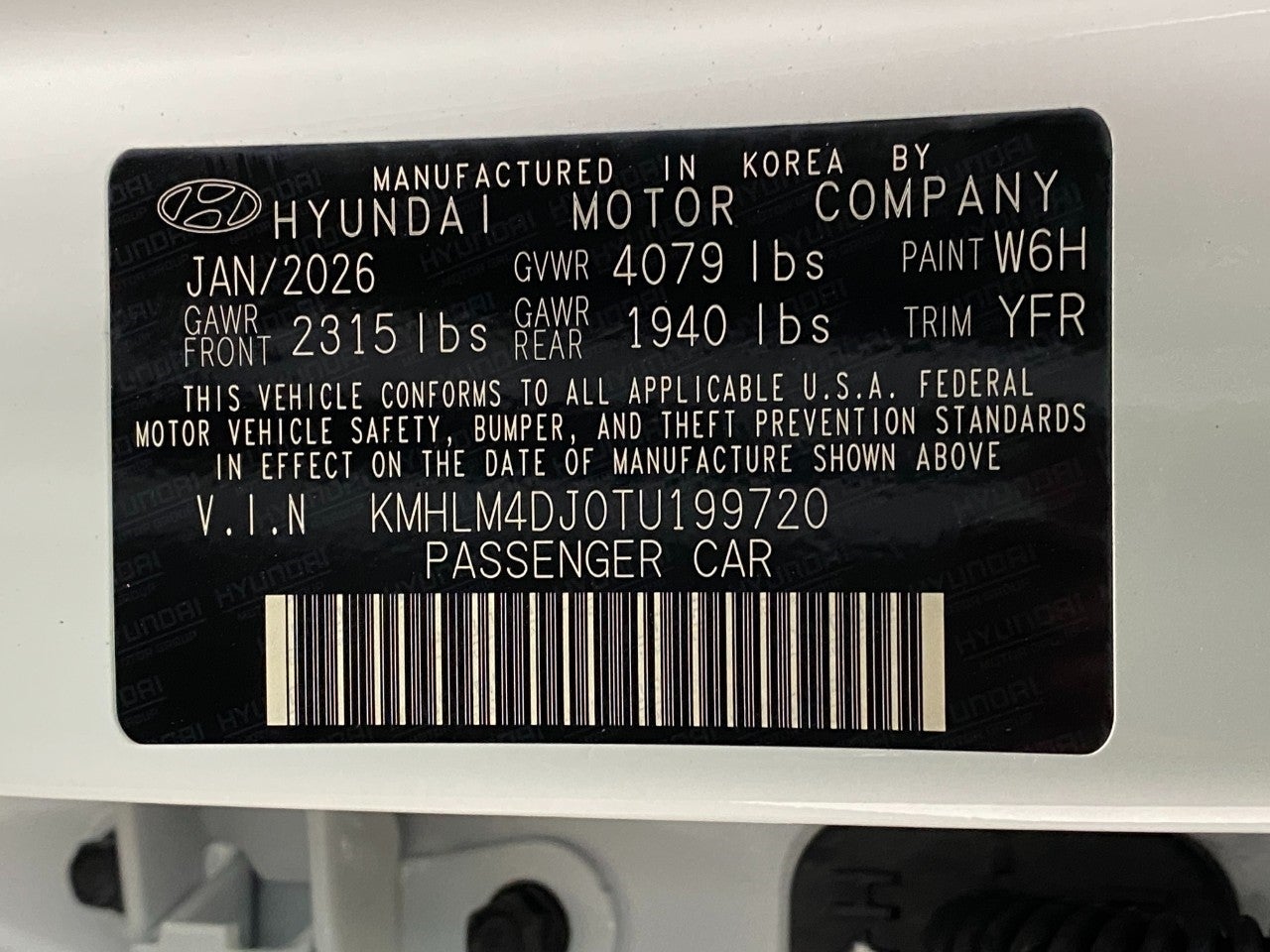 2026 Hyundai ELANTRA HYBRID SEL Sport