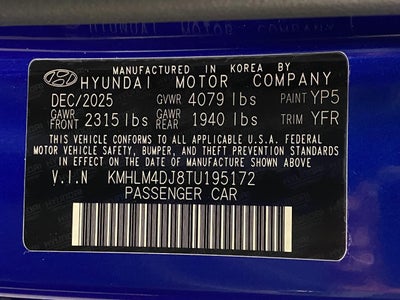 2026 Hyundai ELANTRA HYBRID Blue