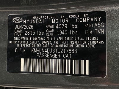 2026 Hyundai ELANTRA HYBRID Limited
