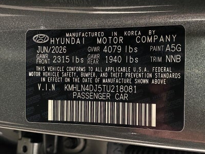 2026 Hyundai ELANTRA HYBRID Limited