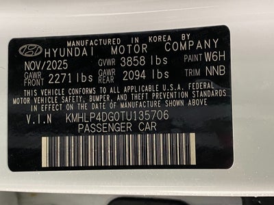 2026 Hyundai ELANTRA Limited