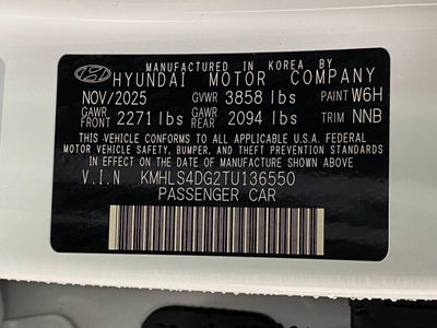 2026 Hyundai ELANTRA SEL Sport Premium