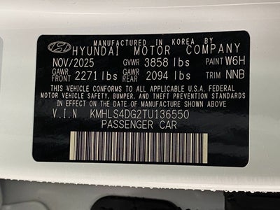 2026 Hyundai ELANTRA SEL Sport Premium