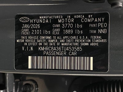 2026 Hyundai VENUE SEL W/Two-Tone Roof