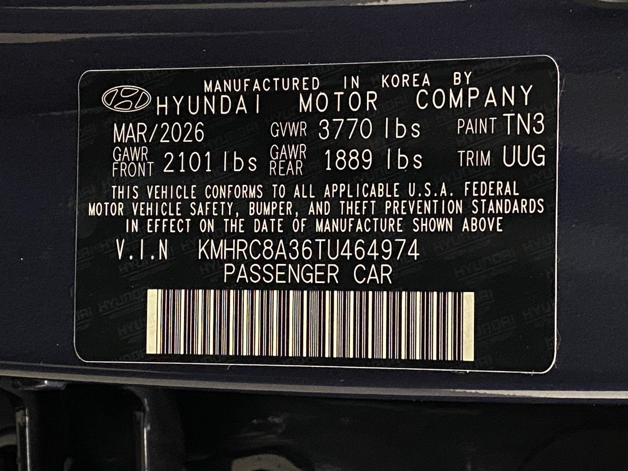 2026 Hyundai VENUE SEL W/Two-Tone Roof