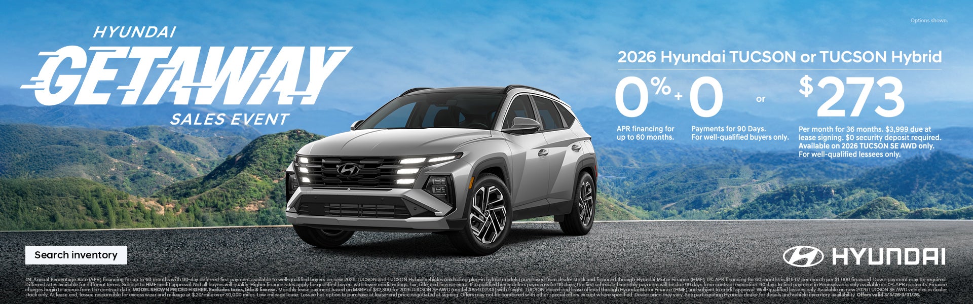 Mountain Hyundai 2026 Getaway Sales Event Offer